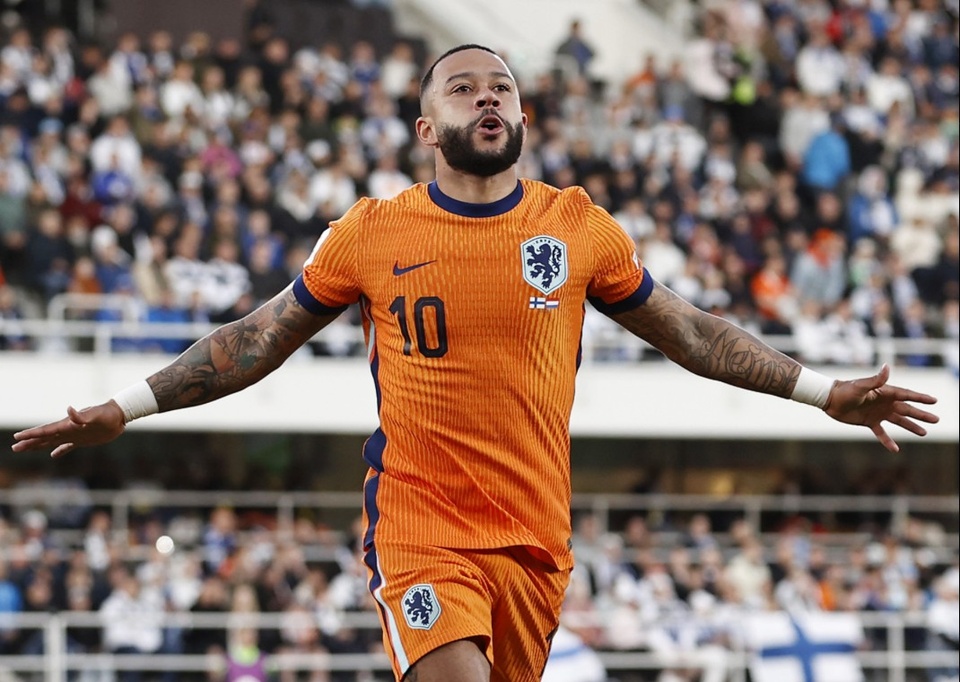 德佩已为荷兰打入48球，距范佩西队史纪录仅差2球